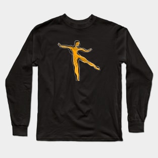 Creative Colorful Dancer Modern Style Long Sleeve T-Shirt